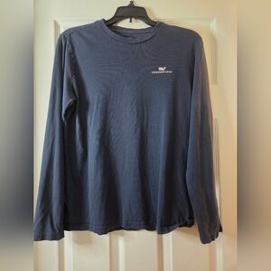Vineyard Vines Boy's Dark Blue Long Sleeve Tee